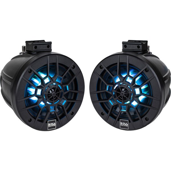 Main product image for RESTOCKED BOSS MPWT60RGB 6-1/2" 2-Way 600W Wakeboard Tower Speaker Pair with RGB LEDs88-265-4094